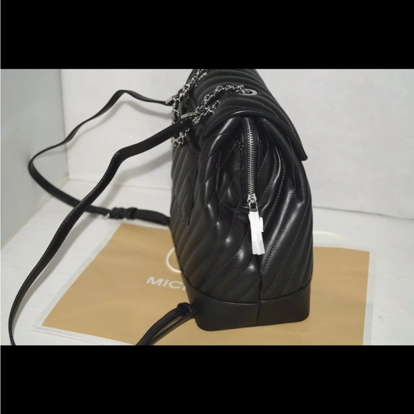 Michael Kors Rose Medium Chain Backpack - Picture 2 of 5